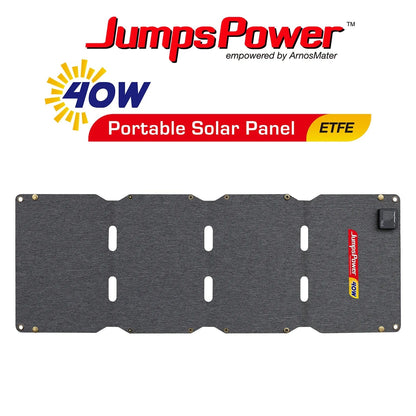 JumpsPower foldable solar - 22-23% Conversion Rate 40w Portable Solar Panel - APE Aust