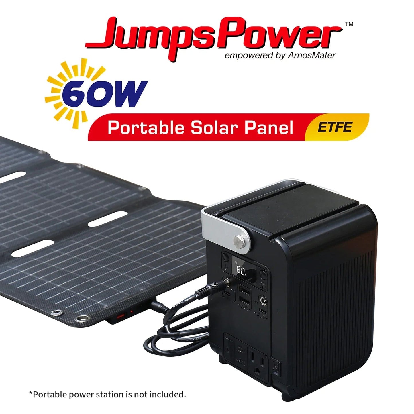 APE 60W Portable Power Station With Solar Panel - JumpsPower solar Generator Australia